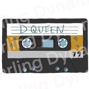 Dancing Queen Cassette Tape PNG DIGITAL DOWNLOAD