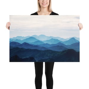 Mountains Poster, Landscape Poster, Mountains Photo, Mountains Fog, Blue Mountains, Poster Mountains, Bedroom Decor, Livingroom Decor, Gift