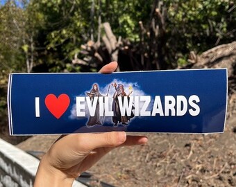 I Love Evil Wizards Bumper Sticker - Etsy