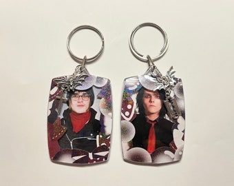 Razor To The Rosary My Chemical Romance Gerard Mikey Way Matching Photocard Keychain Keyring Accessories Double Sided Set of 2