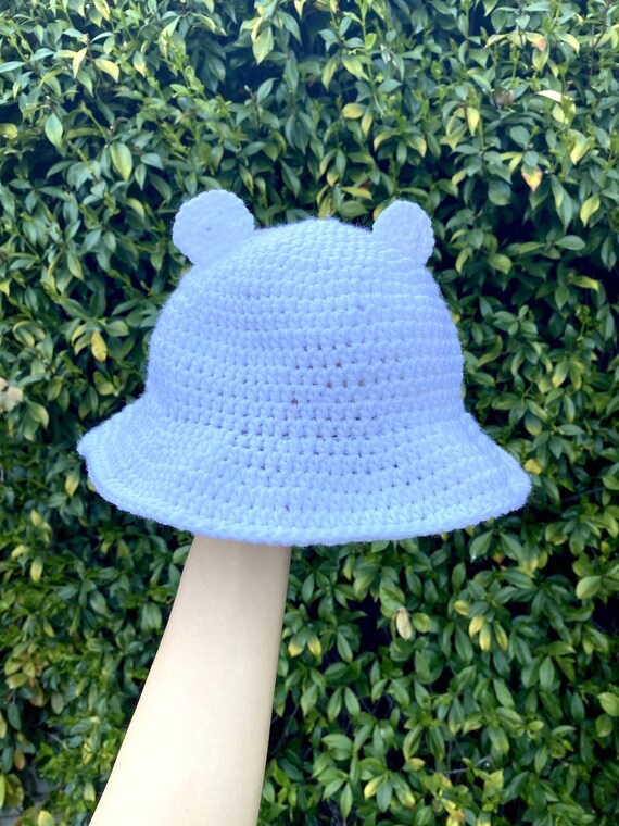 Polar Bear Crochet Bucket Hat - Etsy 