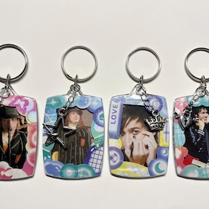 Pete Wentz Patrick Stump Fall Out Boy Photocard Keychain Keyring Accessories Double Sided (see item details for size)