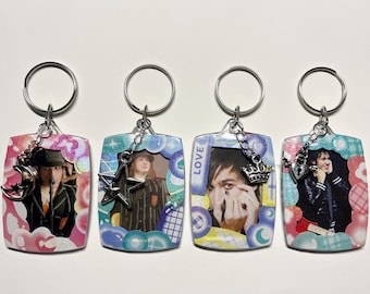 Pete Wentz Patrick Stump Fall Out Boy Photocard Keychain Keyring Accessories Double Sided (see item details for size)