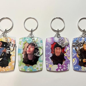 Vic Fuentes Pierce The Veil Photocard Keychain Double Sided (read DETAILS FOR SIZE)