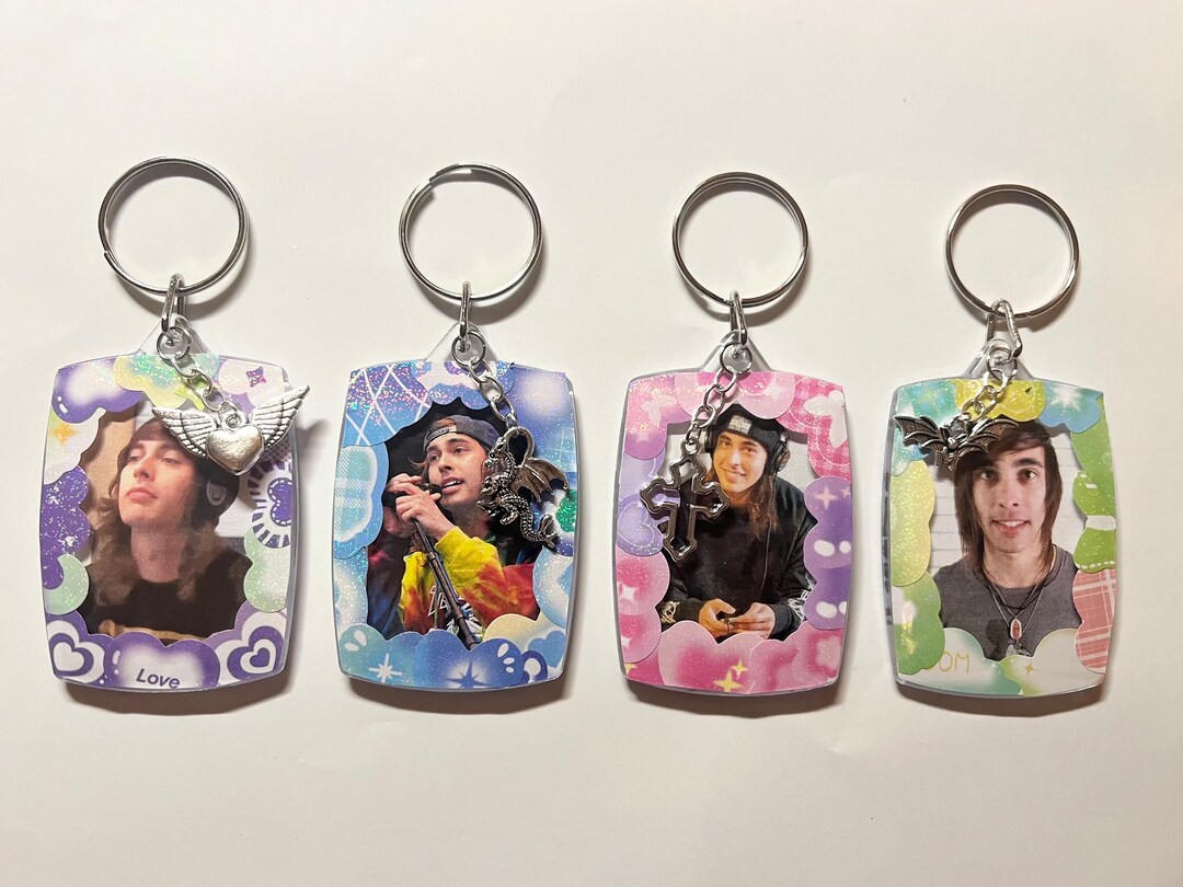 Vic Fuentes Pierce the Veil Photocard Keychain Double Sided Etsy