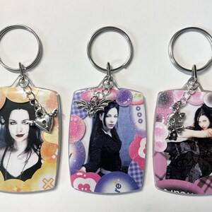 Chaveiro com foto Amy Lee Evanescence, dupla face (veja os detalhes do item para saber o tamanho)
