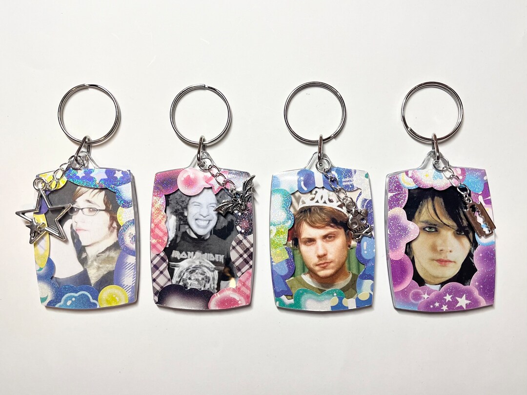 My Chemical Romance Double Sided Photo Keychain Handmade Etsy