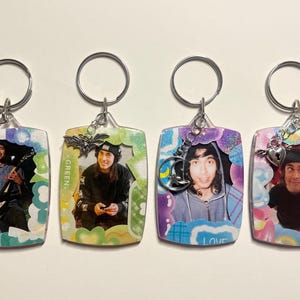 Vic Fuentes Pierce The Veil Photocard Keychain Double Sided (read DETAILS FOR SIZE)