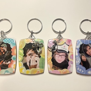 Pete Wentz Patrick Stump Fall Out Boy Photocard Sleutelhanger Sleutelhanger Accessoires dubbelzijdig (zie itemdetails voor maat)