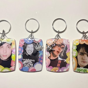 My Chemical Romance Double Sided Photo Keychain Handmade (see item details for size)