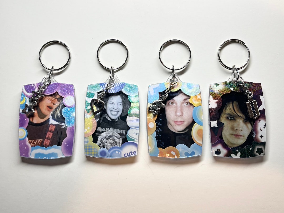 My Chemical Romance Double Sided Photo Keychain Handmade Etsy