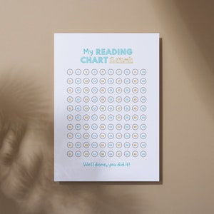 Afdrukbare leesgrafiek voor kinderen, grafiek met leesbeloningen, leesgrafiek voor thuisonderwijs, grafiek met boekbeloning, leesvoortgangsgrafiek, kinderboekentracker afbeelding 3