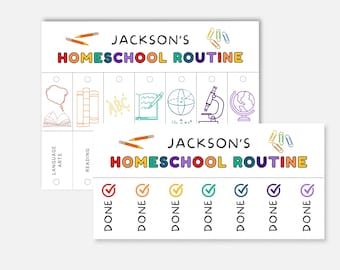 Horario de educación en el hogar Flip Up Chart, Planificador de educación en el hogar para niños, Rutina de educación en el hogar, Horario diario para niños, Horario de educación en el hogar editable