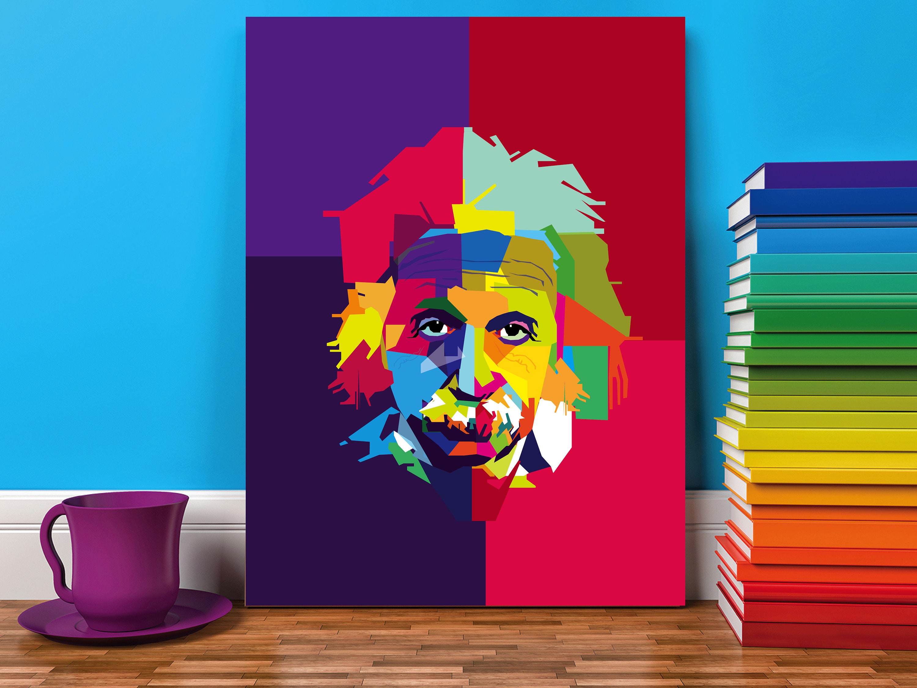 Albert Einstein Canvas Wall Art High Quality Canvas Pop | Etsy