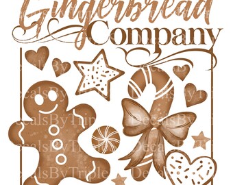 UVDTF Decals WINTER GINGERBREAD (Check out the matching sheets in the Sheet/Decal Sets section)