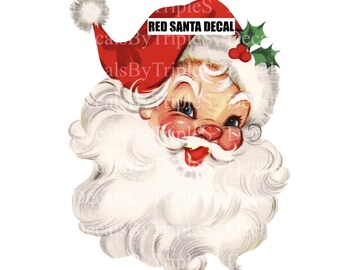 UVdtf Decals SNOWFLAKE and CHRISTMAS SANTAS (Check out the matching sheets in the Sheet/Decal Sets section)
