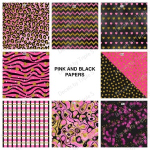 Clear Cast or White Vinyl Sheets ***PINK AND BLACK***