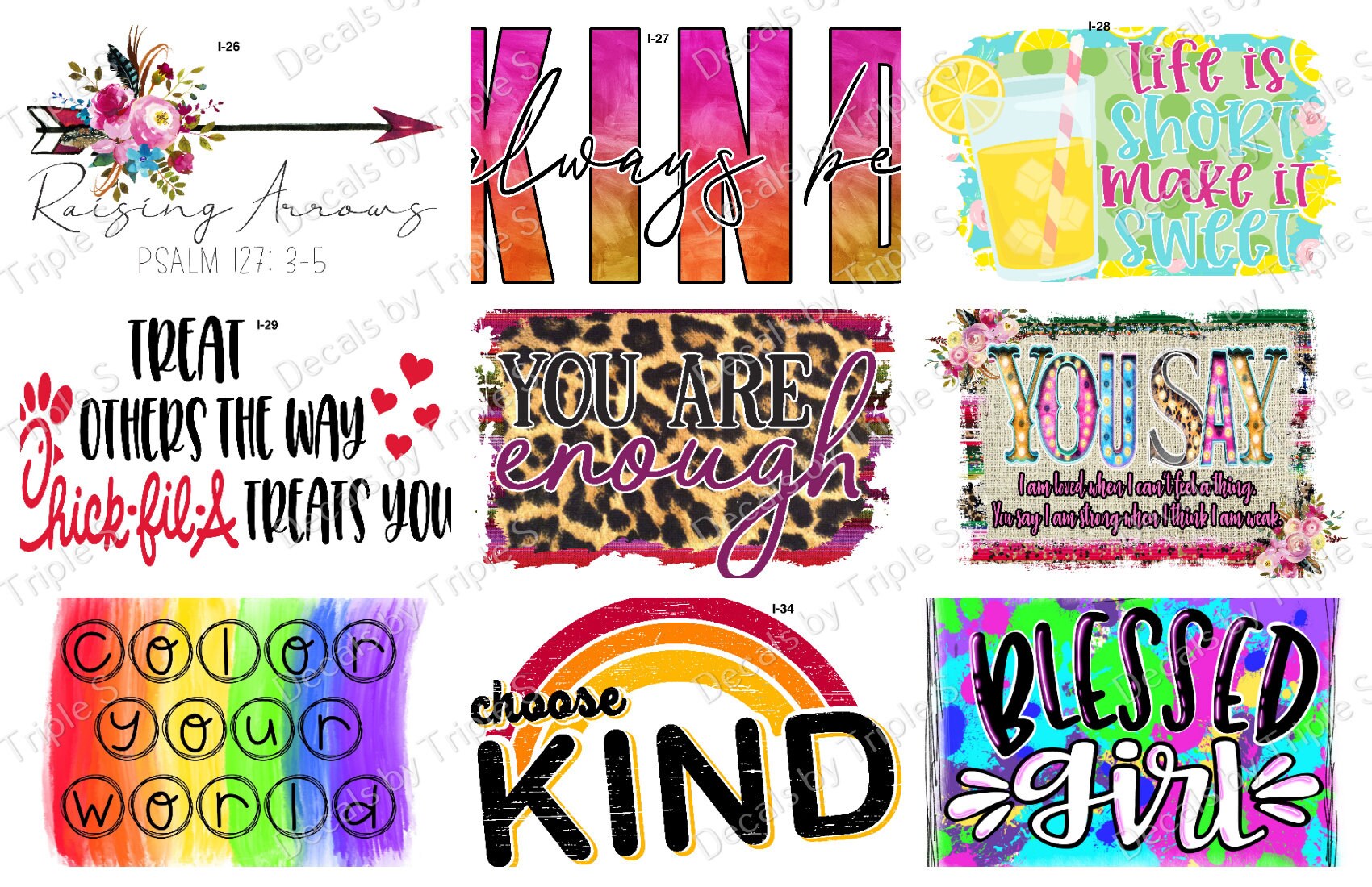 Clear Cast Decals Inspirational Etsy