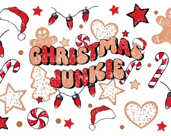 UVdtf 16oz Wraps CHRISTMAS JUNKIE