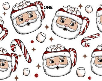 UVdtf 16oz Wraps SANTA MUG