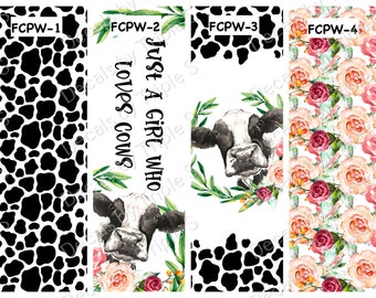 Clear Cast PEN WRAPPERS **Flower Cow**