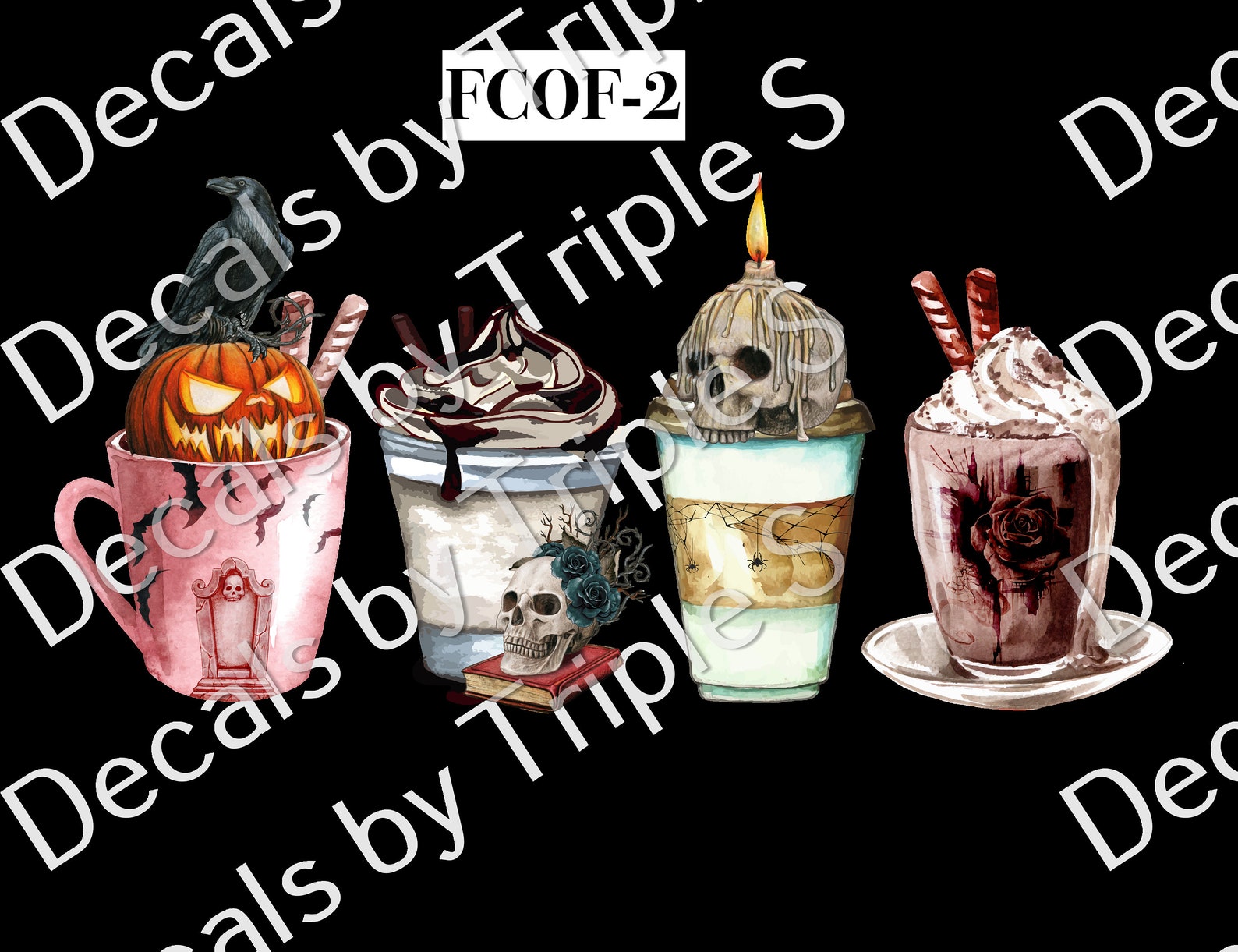 Clear Cast Decals FALL COFFEE Etsy