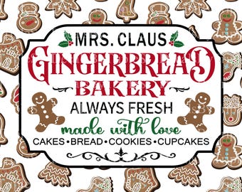 UVdtf 16oz Wraps GINGERBREAD BAKERY
