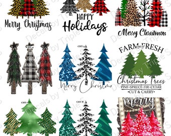 Clear Cast Decals **CHRISTMAS TREES**