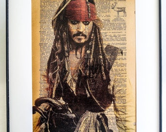jack sparrow art etsy