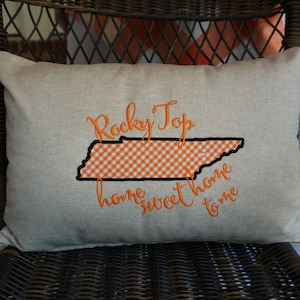 Tennessee Home Sweet Home Pillow, Rocky Top Pillow image 1