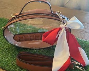 Red and White Purse Sash