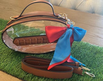 Red and Blue Purse Sash