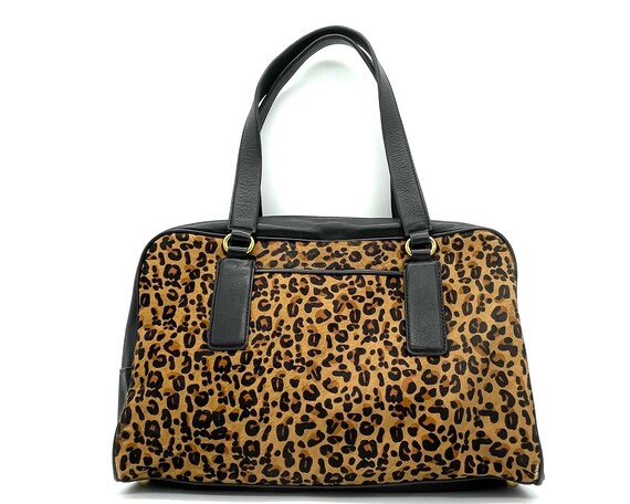 Fossil Faux Leopard Fur Shoulder Bag 