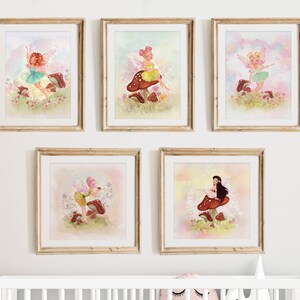 Fairy Nursery Print Set: Whimsical Kids Room Decor (Digital Print)