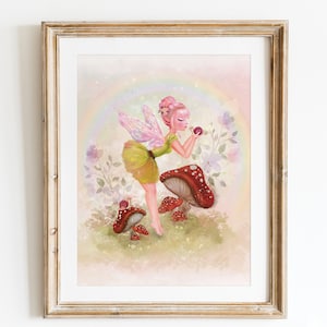Fairy Print: Whimsical Nursery Decor, Fairytale Art (Digital Download)