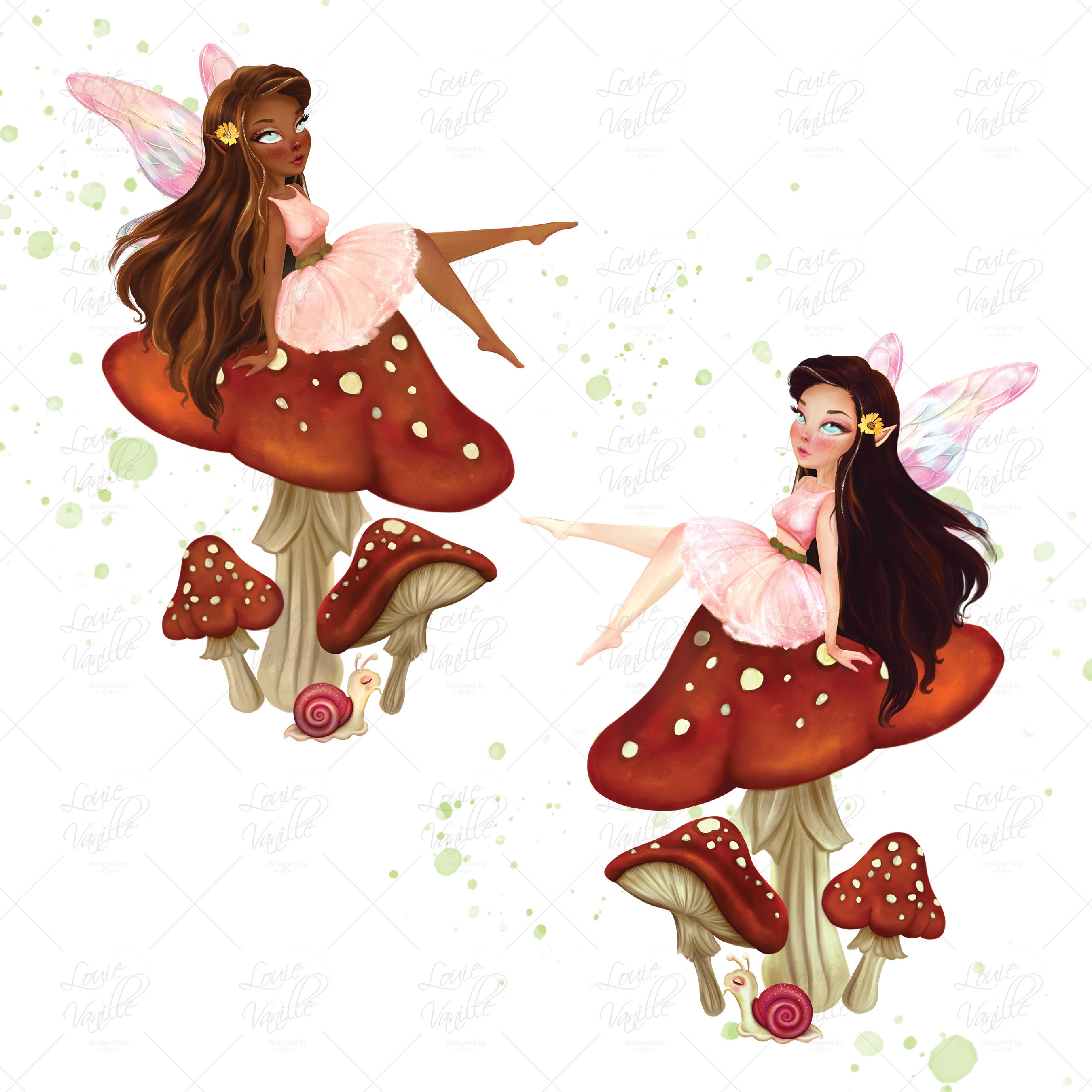 Fairy Clip Art Fairy graphics Fairy Tale Clip Art African | Etsy