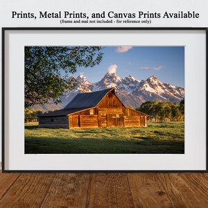 Grand Teton - Moulton Barn Close-up - prints, metal prints, canvas