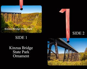 Kinzua Bridge State Park - Christmas Ornament - 2 sided