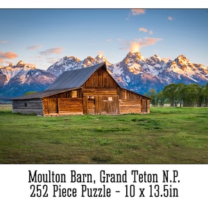 Moutlon Scheune - Grand Teton - 252 Teile Puzzle