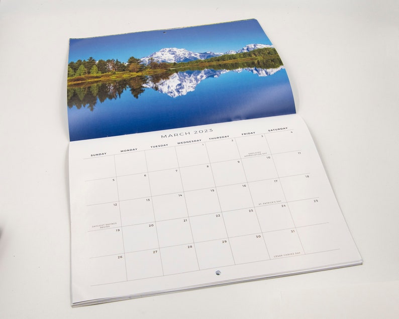 2023 Scenic Calendar 12 month, Landscapes, Fund Raiser image 6