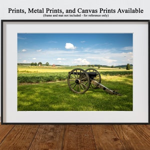 Gettysburg - Cannon on Battlefield - prints, metal prints, and canvas available