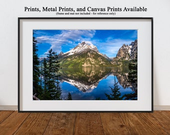 Grand Teton - String Lake - vue #3- estampes, impressions métal, toile