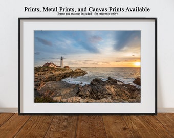 Portland Head Light - Sunrise - Lighthouse - prints, metal prints, canvas
