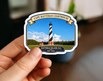 Cape Hatteras Lighthouse Sticker, Decal, North Carolina