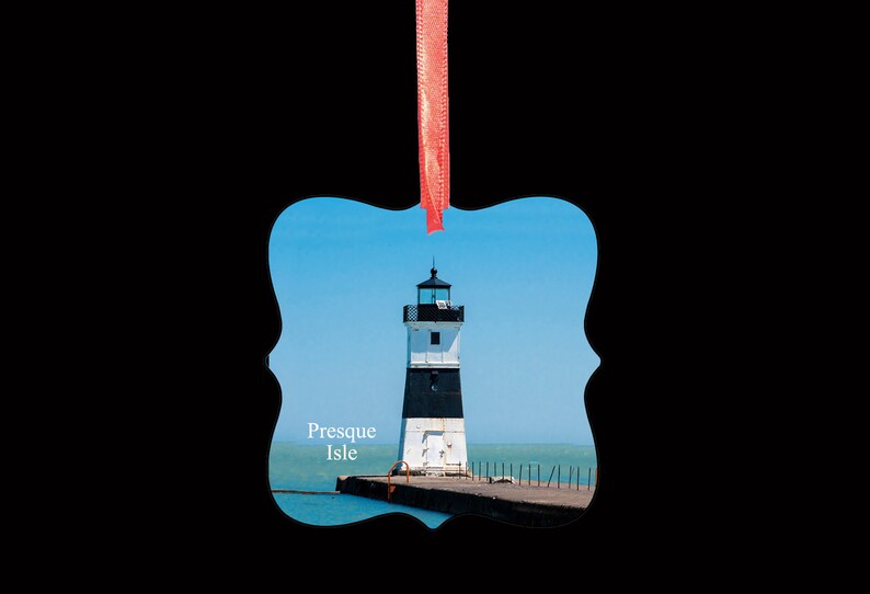 Presque Isle, Erie, PA Christmas Ornament 2 sided image 2