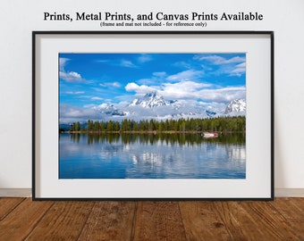 Grand Teton - Jenny Lake - estampes, gravures sur métal, toile