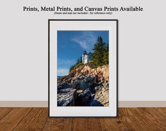 Acadia National Park - Bass Harbor Head Light - Maine - prints, metal prints, canvas