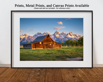 Grand Teton - Moulton Barn - prints, metal prints, canvas
