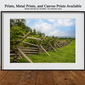 Gettysburg - Battlefield Fence - prints, metal prints, and canvas available