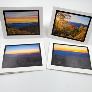 4er Set Notizkarten mit Great Smoky Mountains National Park